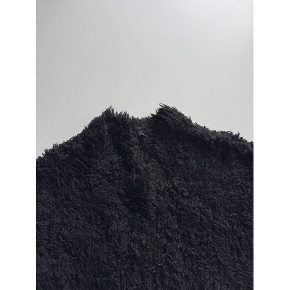 R13 Black Wool Blend Teddy Bear Crew Neck Oversized Sweater Dress, Size S - Picture 6 of 13